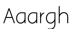 Aaargh Font Image