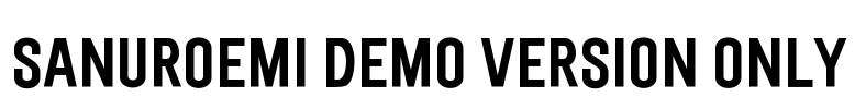 Sanuroemi Demo Version Only Font Image