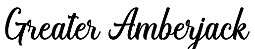 Greater Amberjack Font Image