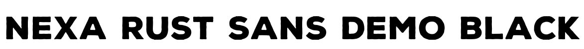 Nexa Rust Sans Demo Black Font Image