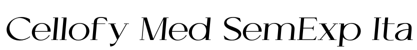 Cellofy Med SemExp Ita Font Image