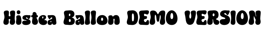 Histea Ballon DEMO VERSION Font Image