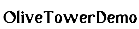 OliveTowerDemo Font Image