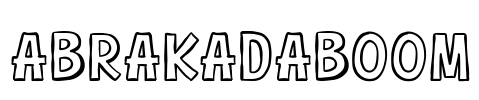 Abrakadaboom Font Image