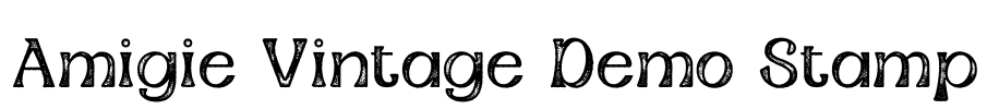 Amigie Vintage Demo Stamp Font Image