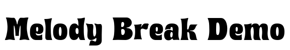 Melody Break Demo Font Image
