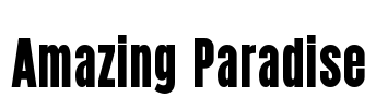 Amazing Paradise Font Image