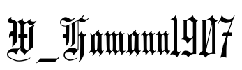 W_Hamann1907 Font Image