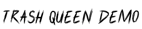 Trash Queen DEMO Font Image