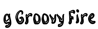 g Groovy Fire Font Image