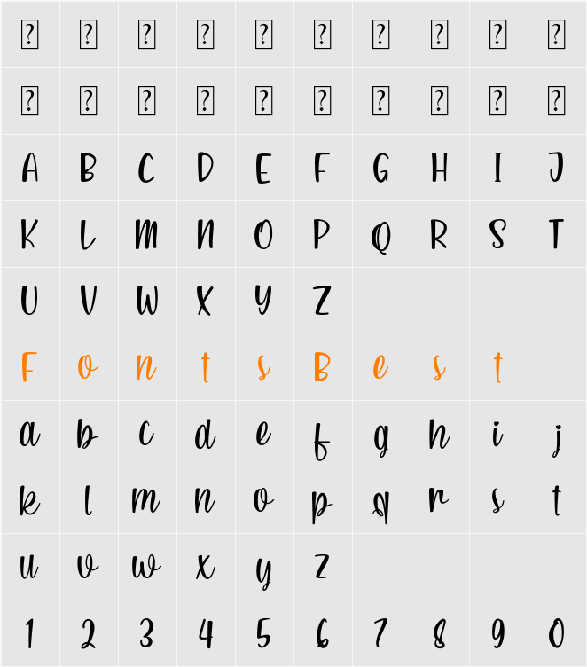 GREAT convenience Character Map