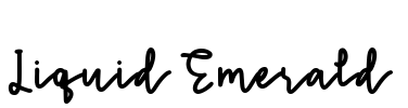 Liquid Emerald Font Image