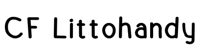 CF Littohandy Font Image