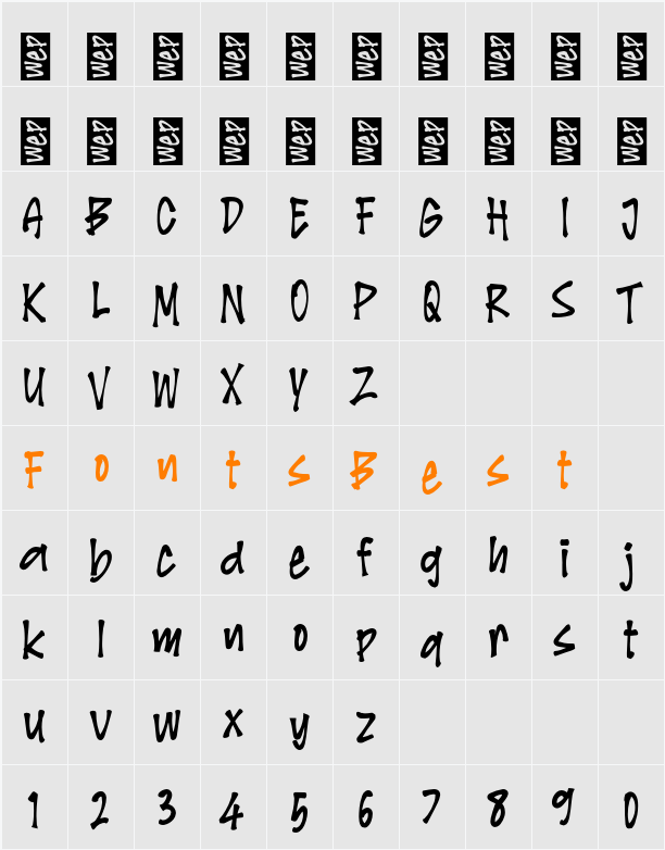 L Lorenz Character Map