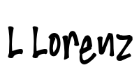 L Lorenz Font Image