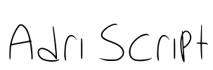 Adri Script Font Image