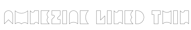 Amneziak Lined Thin Font Image