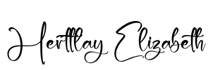Herttlay Elizabeth Font Image