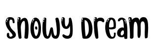 Snowy Dream Font Image
