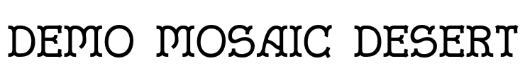 Demo Mosaic Desert Font Image