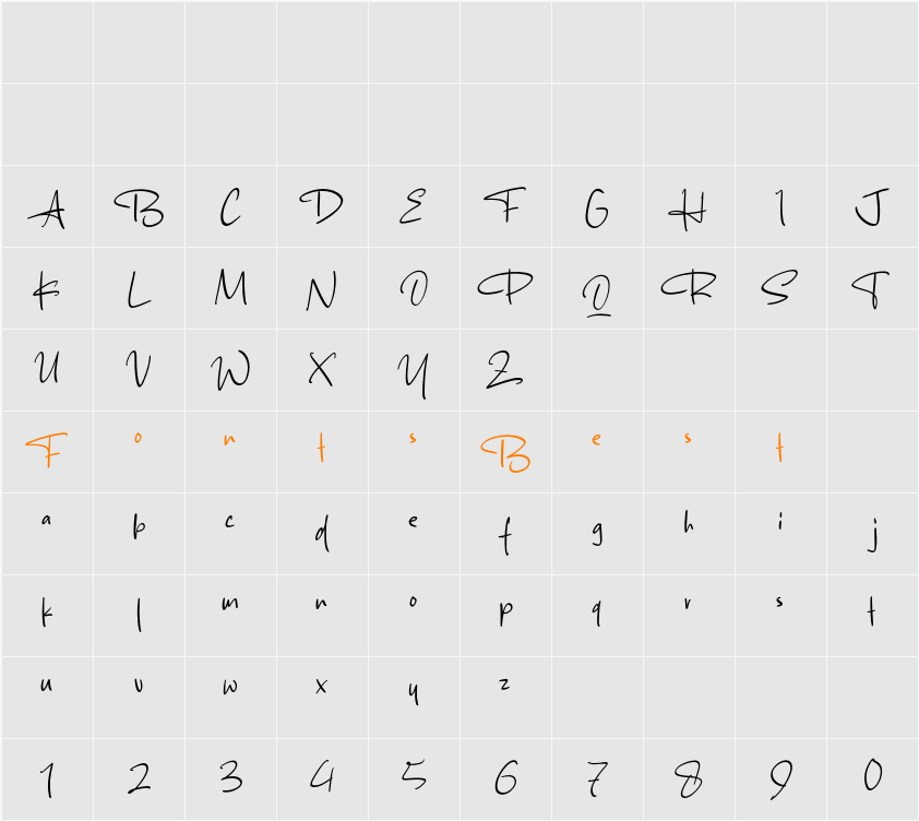 Pomoyan Sunrise Character Map