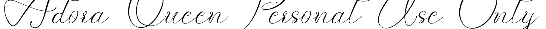 Adora Queen Personal Use Only Font Image