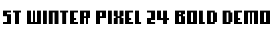 ST Winter Pixel 24 BOLD DEMO Font Image