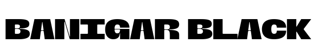 Banigar Black Font Image