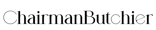 ChairmanButchier Font Image