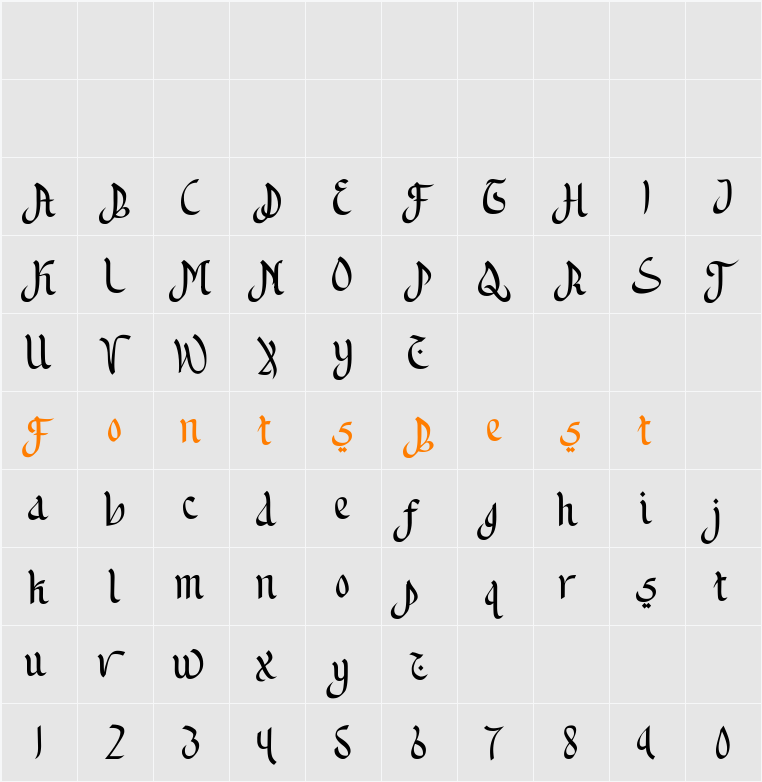 Khumairoh Character Map