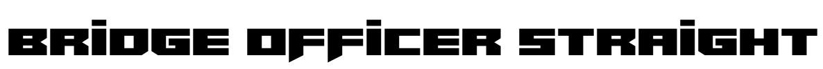 Bridge OFFicer Straight Font Image