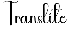 Translite Font Image