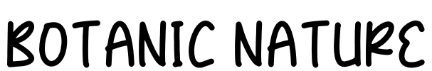 BOTANIC NATURE Font Image