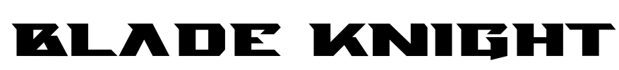 Blade Knight Font Image