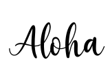 Aloha Font Image