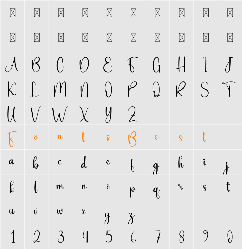 Evening Character Map