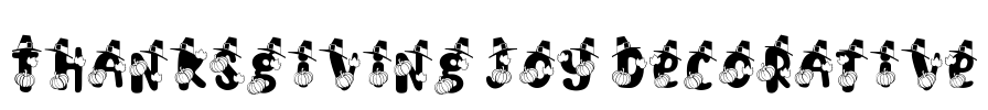 Thanksgiving Joy Decorative Font Image