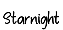 Starnight Font Image