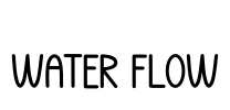 Water Flow Font Image