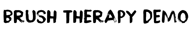 Brush Therapy DEMO Font Image