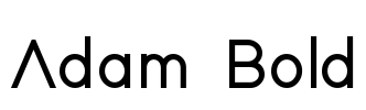 Adam Bold Font Image