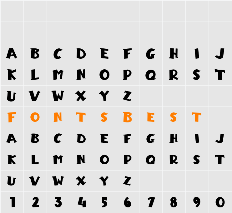 Zombie Brain Character Map