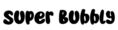 Super Bubbly Font Image