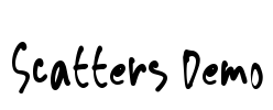 Scatters Demo Font Image