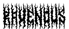 RAVENOUS Font Image