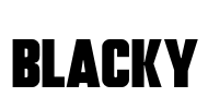 Blacky Font Image