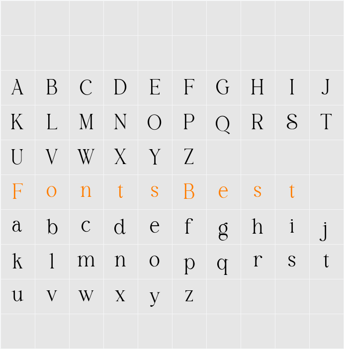 Salsify DEMO Character Map