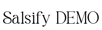 Salsify DEMO Font Image