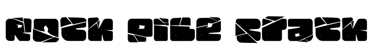 Rock Pile Crack Font Image