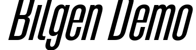 Bilgen Demo Font Image